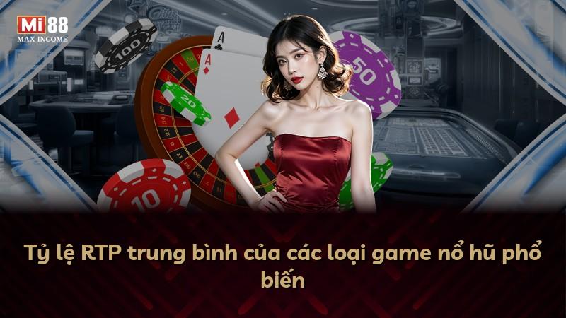 Tỷ lệ RTP trung bình của các loại game nổ hũ phổ biến
